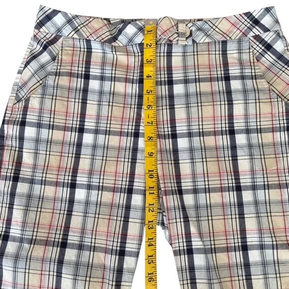 Cracked Wheat Plaid Bermuda Shorts - Picture 6 of 7